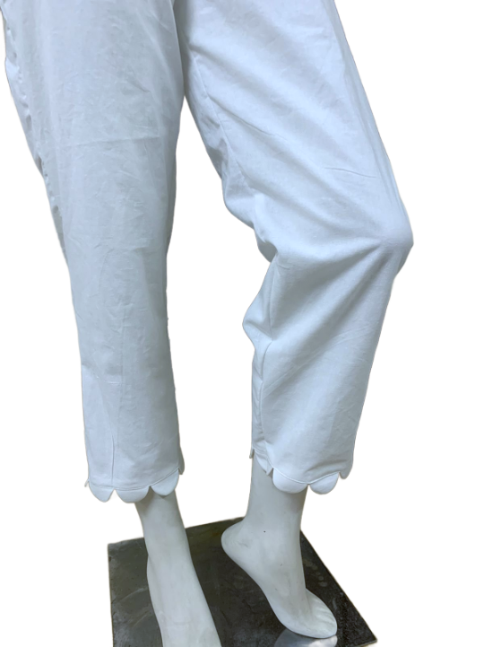 White Mercerized Cotton Pajama