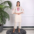 Casual Wear Cotton Kurta Set with Pants