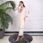 Casual Wear Cotton Kurta Set with Pants