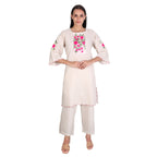 Casual Wear Cotton Kurta Set with Pants