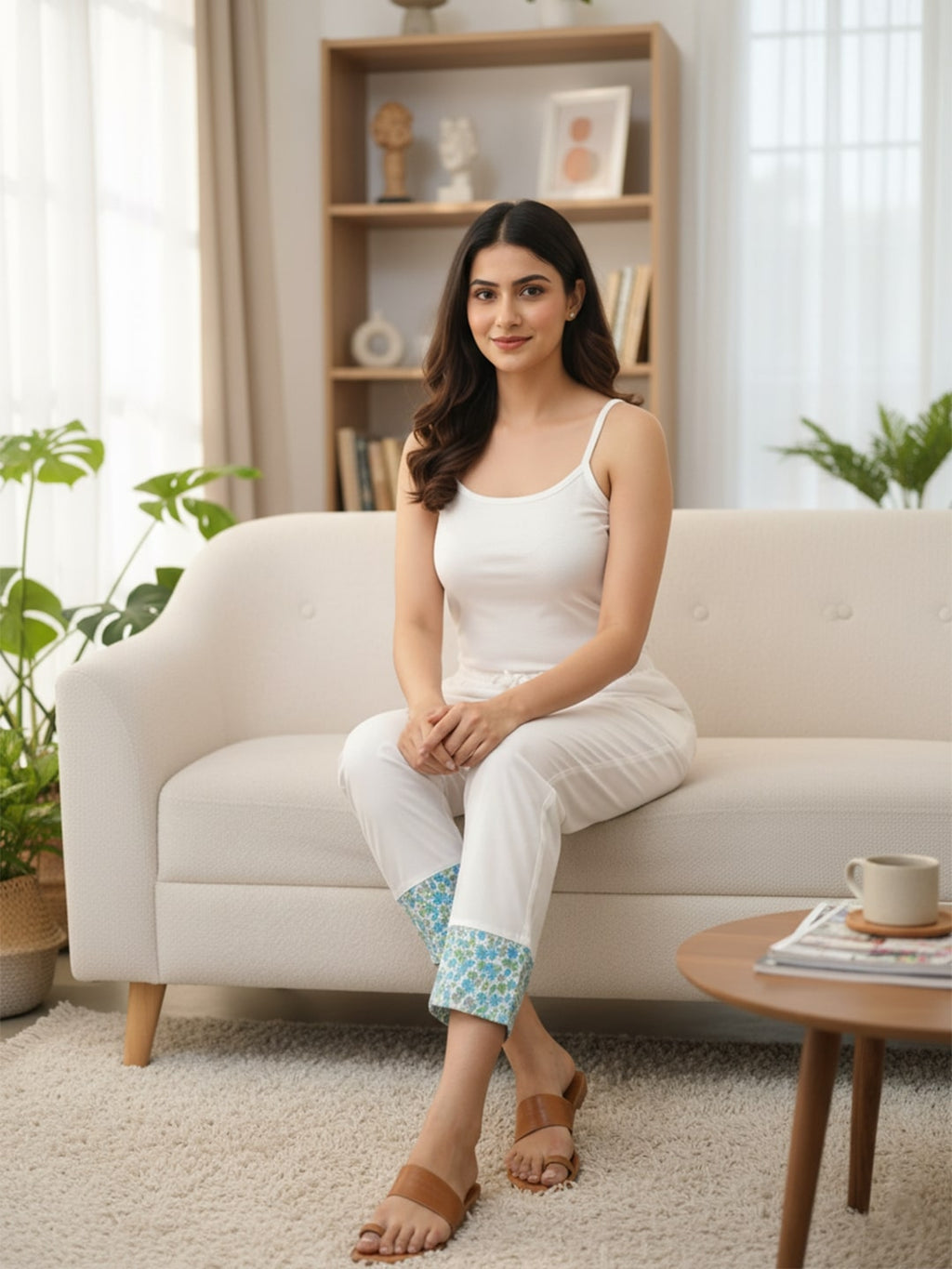 Women's Pure Cotton with printed work and elegant style