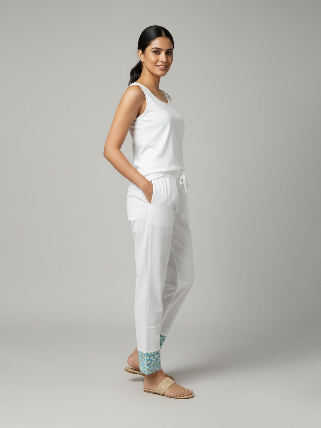 Women's Pure Cotton with printed work and elegant style