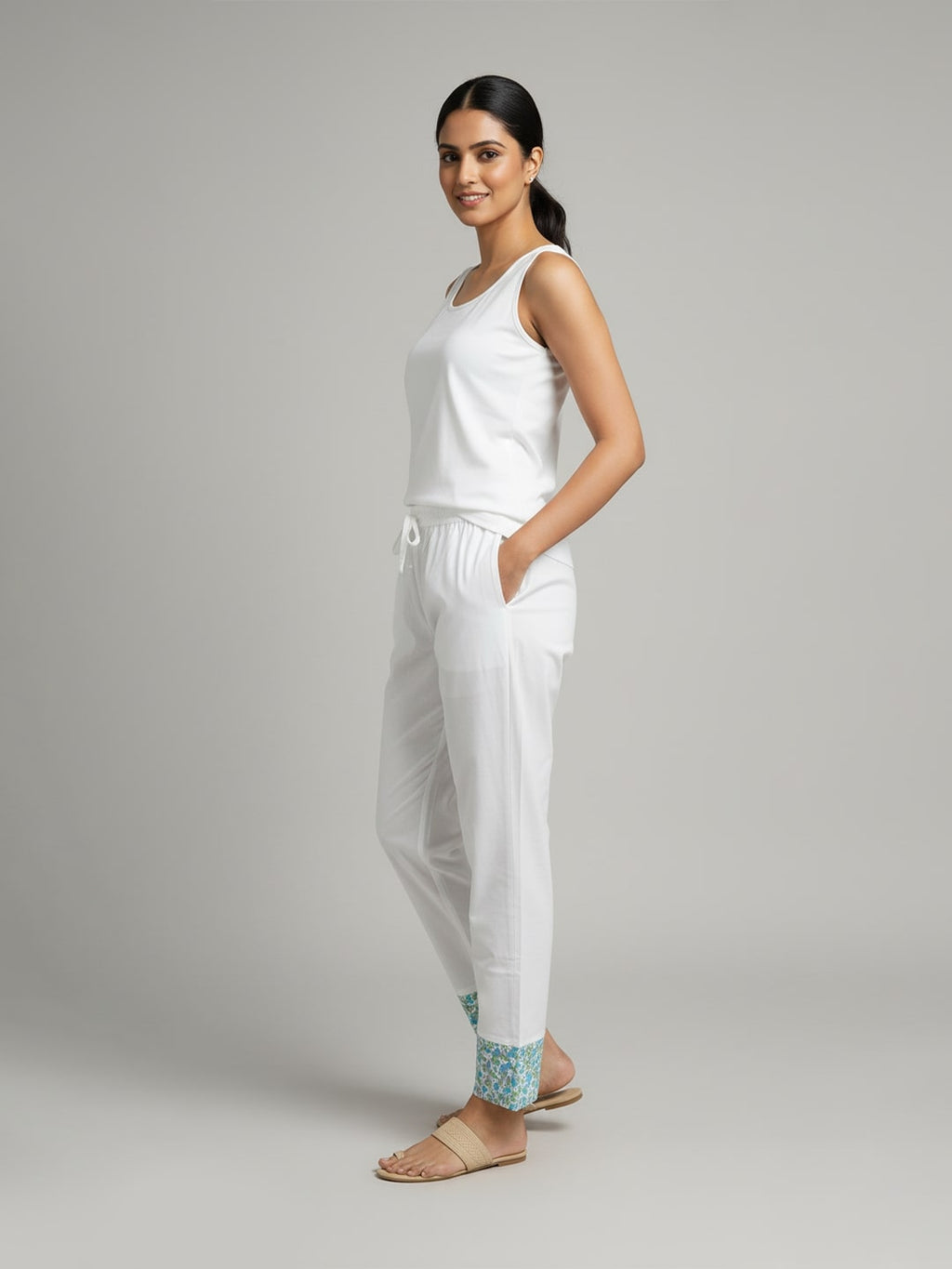 Women's Pure Cotton with printed work and elegant style
