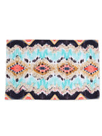 Sunset Shores Geometric Cotton Table Linen Set (9 Pc: Runner, 4 Place Mats, 4 Napkins) I