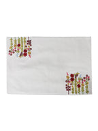 5 Pc Embroidered Floral Table Runner & Placemat Set