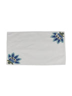 Spring-Themed 5 Pc Cotton Table Linen Set: Embroidered Runner & 4 Placemats