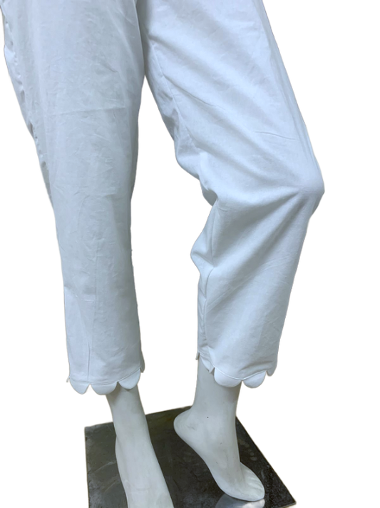 White Mercerized Cotton Pajama