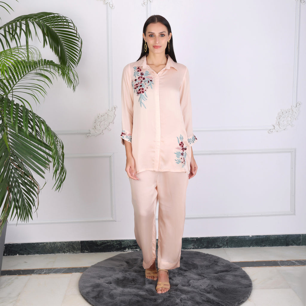 women premium floral co-ord set- Trendy 2 piece outfit