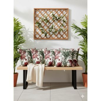 “Tropical Floral Cushion Covers Set” (pack of 5)