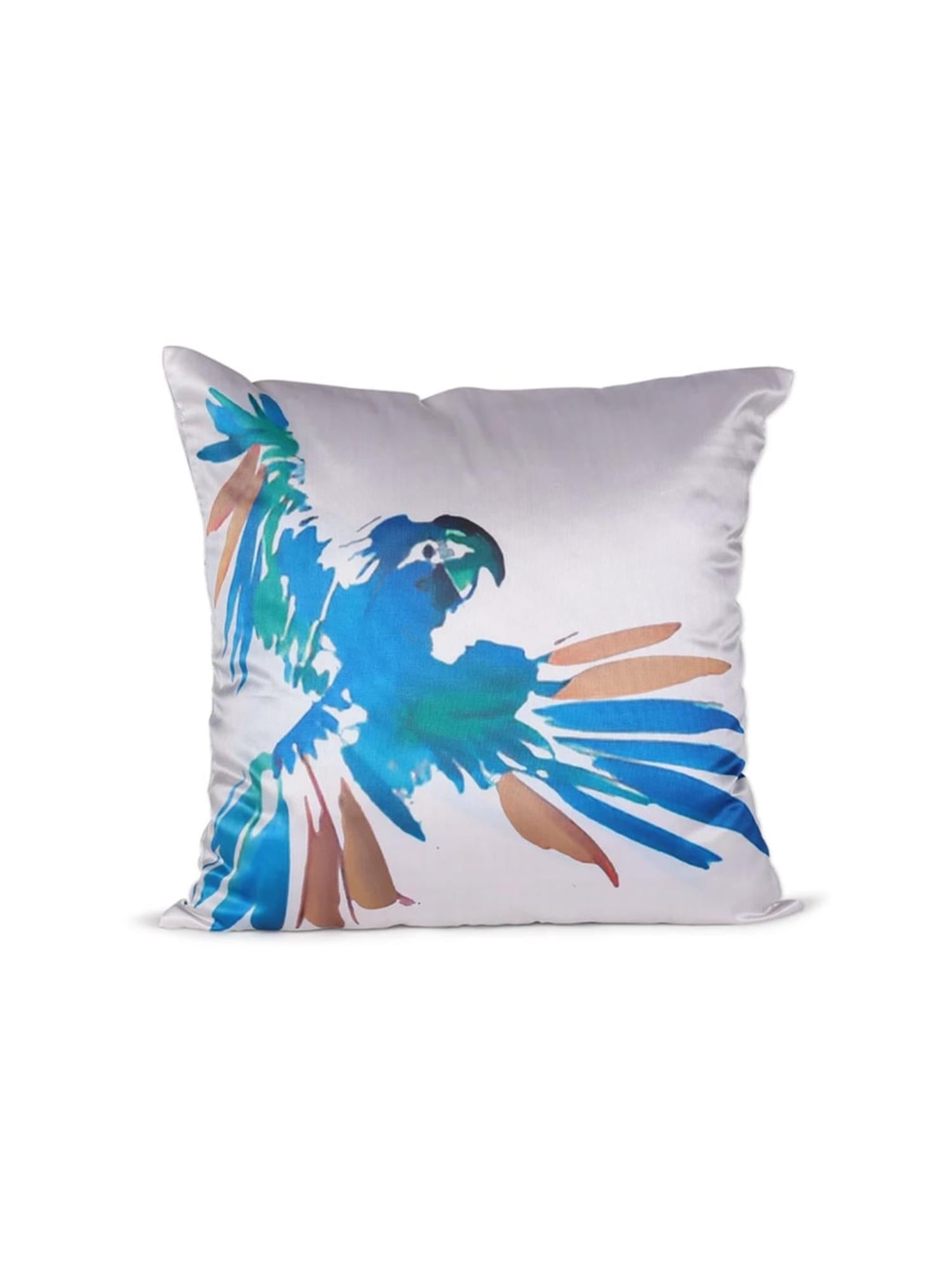 “Abstract Parrot Cushion Cover – Modern Artistic Throw Pillow”