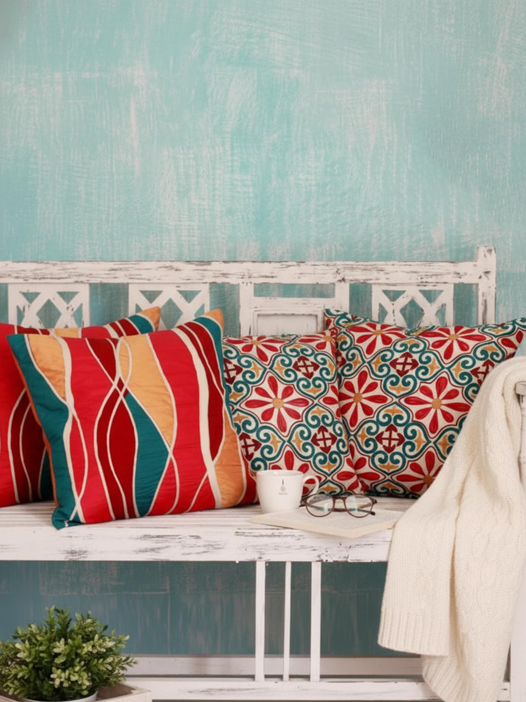 Colorful Geometric Cushion Covers