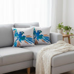 “Abstract Parrot Cushion Cover – Modern Artistic Throw Pillow”
