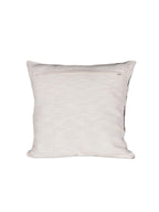 Tropical Leaf Cushion Cover with Red Floral Embroidery – Decorative Pillow