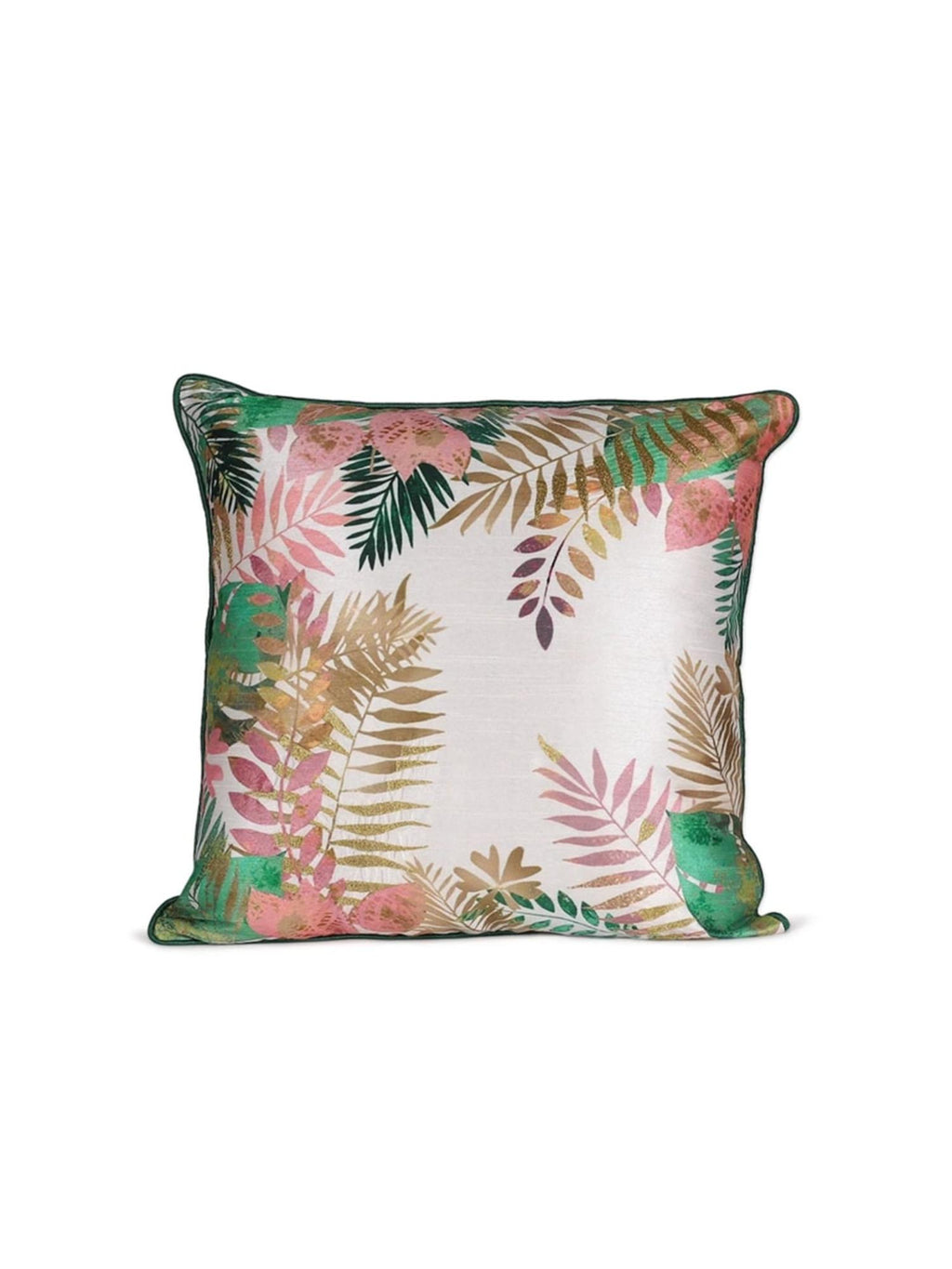 Tropical Botanical Throw Pillow Cover – Modern Leaf Design Accent Cushion