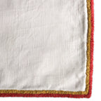 Bird-Themed 5-Pc Cotton Table Linen Set: Embroidered Runner & 4 Placemats