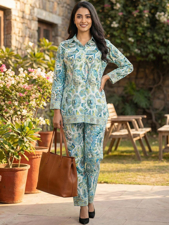 Women Printed Kurta Pant Set