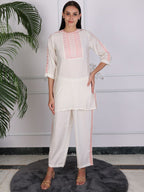 Women Embroidered Kurta Pant Set