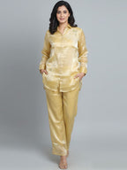 Stylish acrylic  Embroidered Co-Ord Set for Women – Shirt & Pant