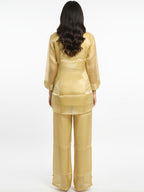 Stylish acrylic  Embroidered Co-Ord Set for Women – Shirt & Pant